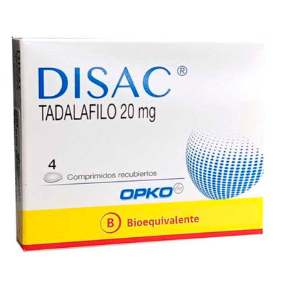 Disac 20mg - 4 Comprimidos Recubiertos
