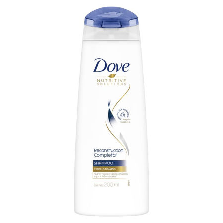 Dove Shampoo Reconstrucción - 200 ml Tamaño Viaje