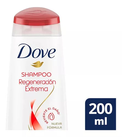 Dove Shampoo Regenración - 200 ml Tamaño Viaje