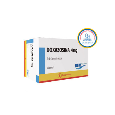 Doxazosina 4mg - 30 Comprimidos - Medicamento Cenabast