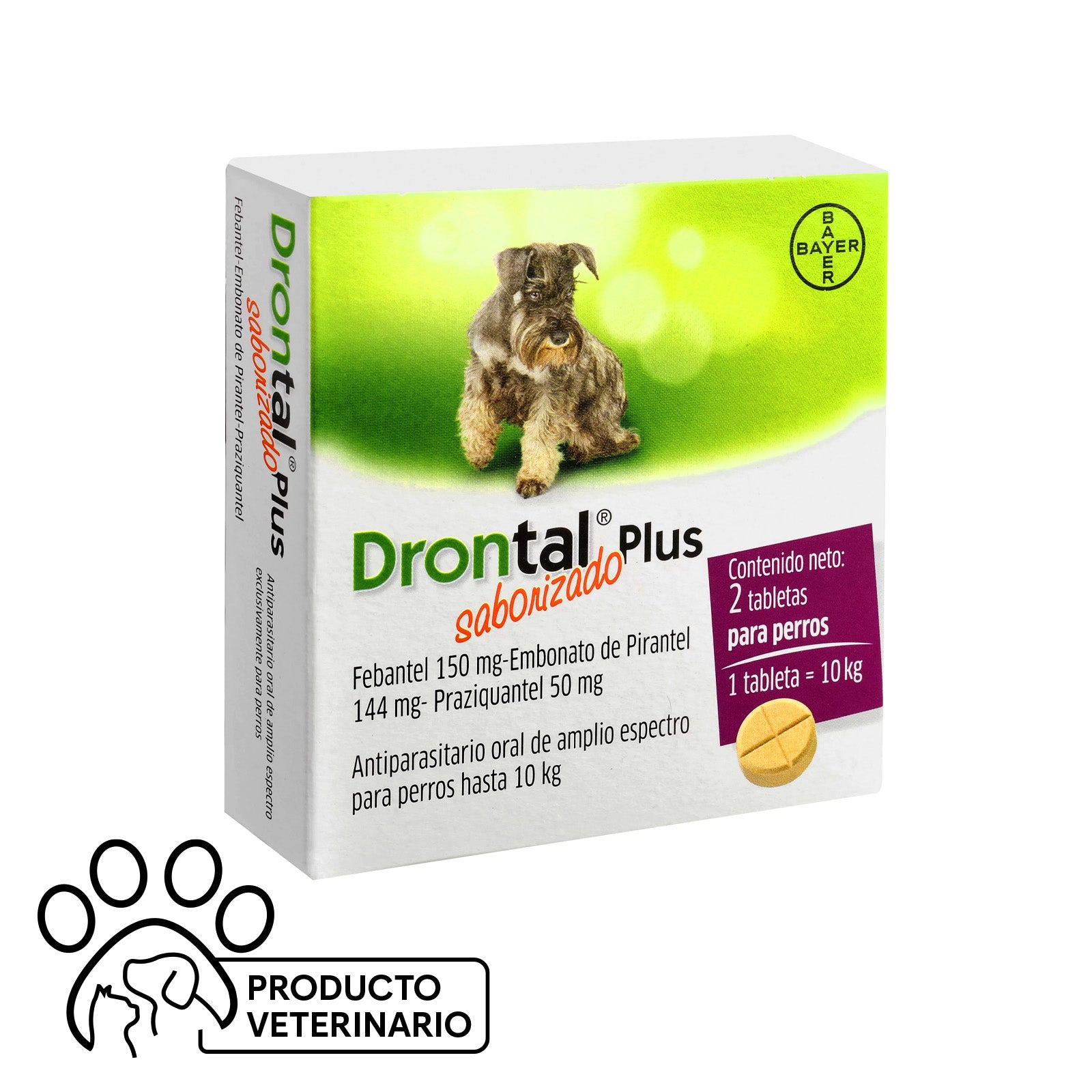 Drontal Plus Antiparasitario 10kg | Farmacias Curie - Envíos a todo Chile