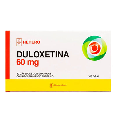 Duloxetina Cápsulas con Gánulos con recubrimiento Entérico 60mg