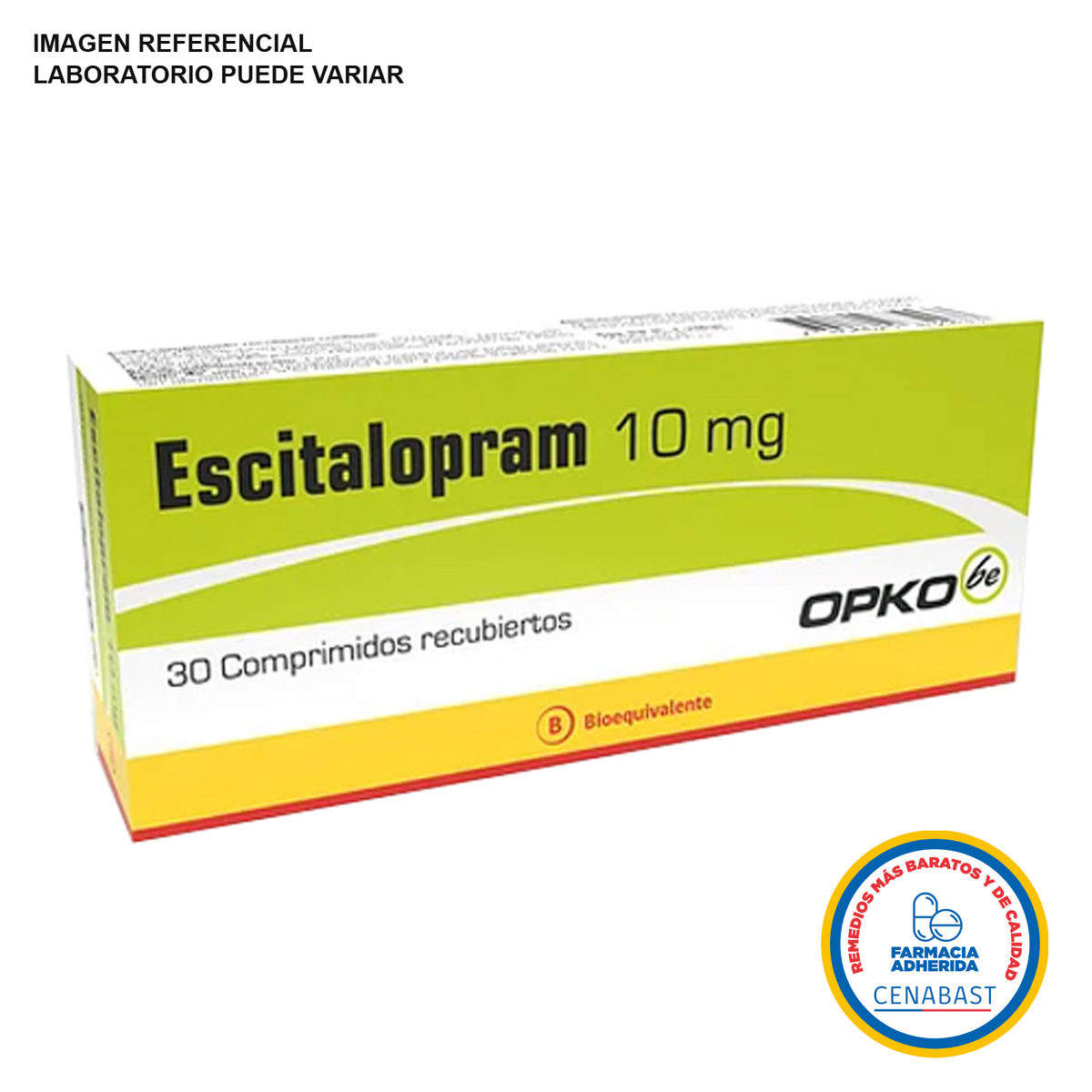 Escitalopram Comprimidos Recubiertos 10mg Medicamento Cenabast