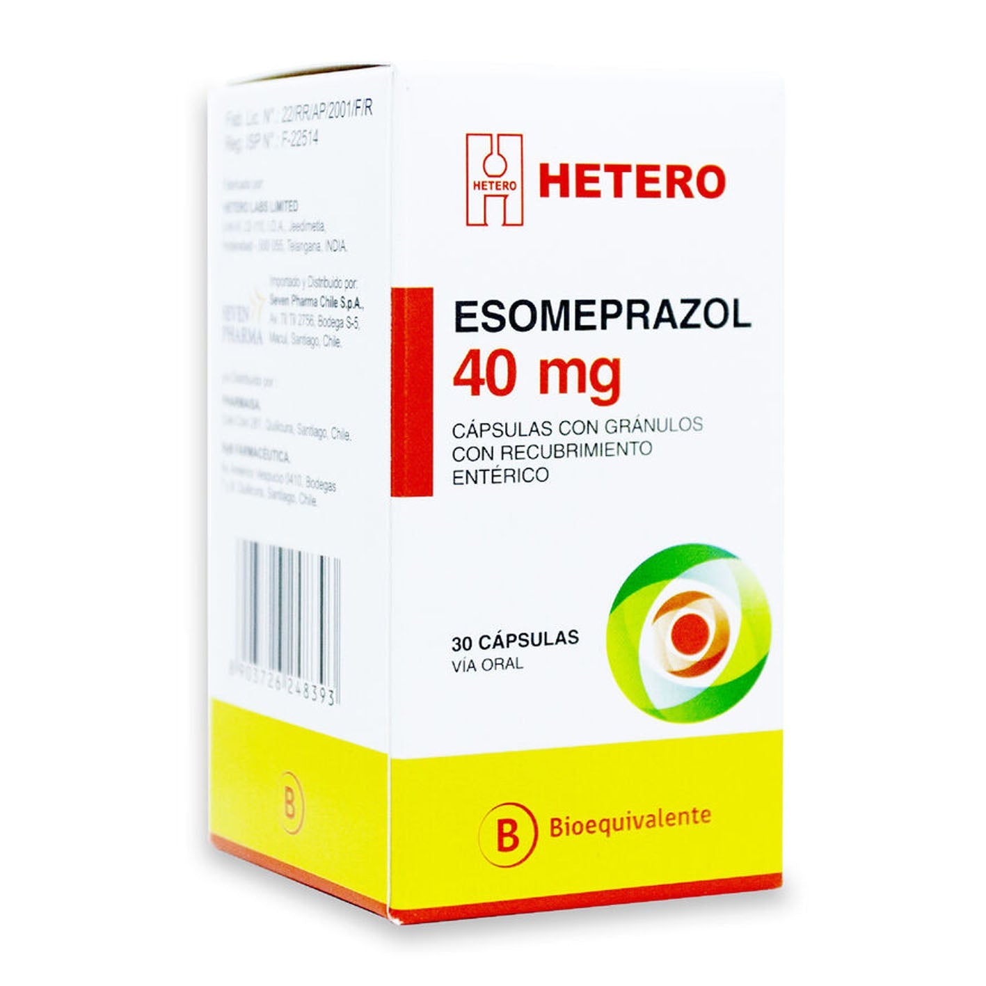 Esomeprazol Cápsulas con Gránulos con Recubrimiento Entérico 40mg - Farmacias Curie