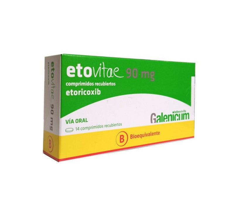 Etovitae Comprimidos Recubiertos 90mg - Farmacias Curie