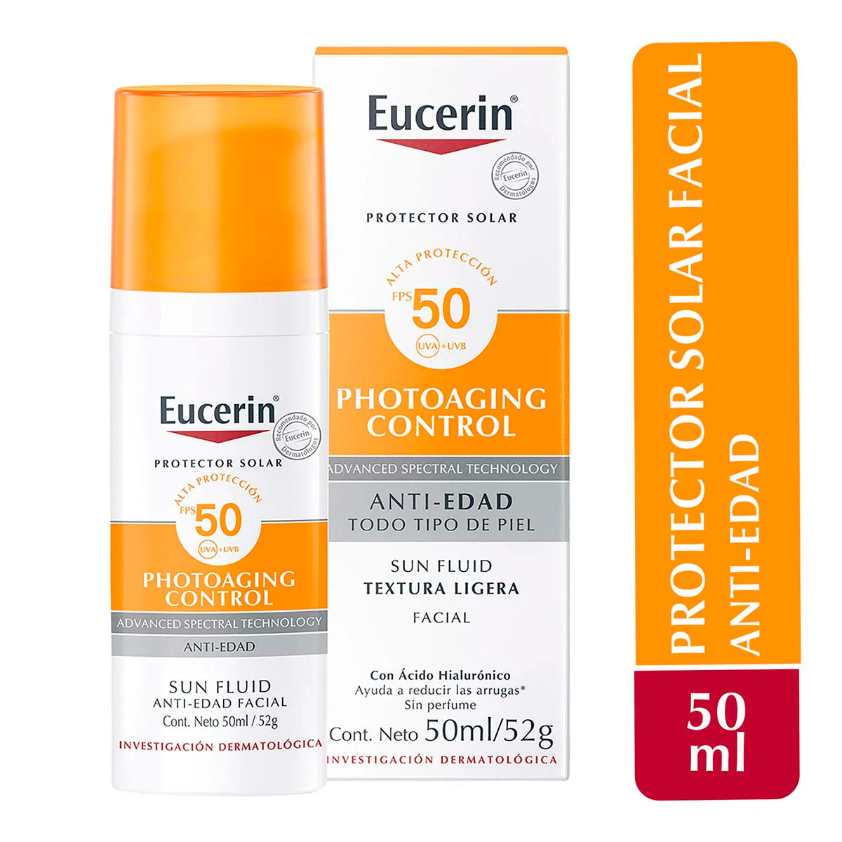 Eucerin Sun Control Anti Edad 50 ml - Farmacias Curie