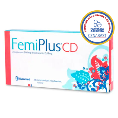 FemiPlus CD - 28 Comprimidos Recubiertos - Medicamento Cenabast