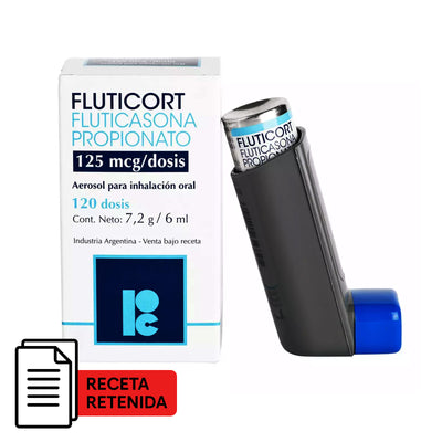 Fluticort Aerosol para Inhalación 125mcg