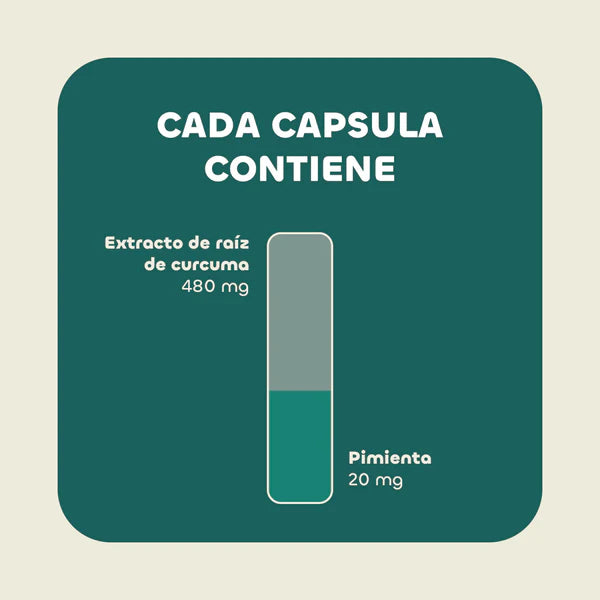 Cúrcuma + Pimienta Negra - 90 Cápsulas