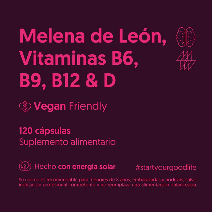 Hongo Melena de León & Vitaminas - 120 Cápsulas