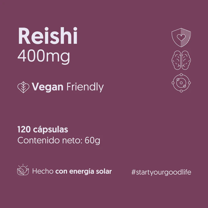 Hongo Reishi 400mg - 120 Cápsulas