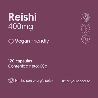 Hongo Reishi 400mg - 120 Cápsulas