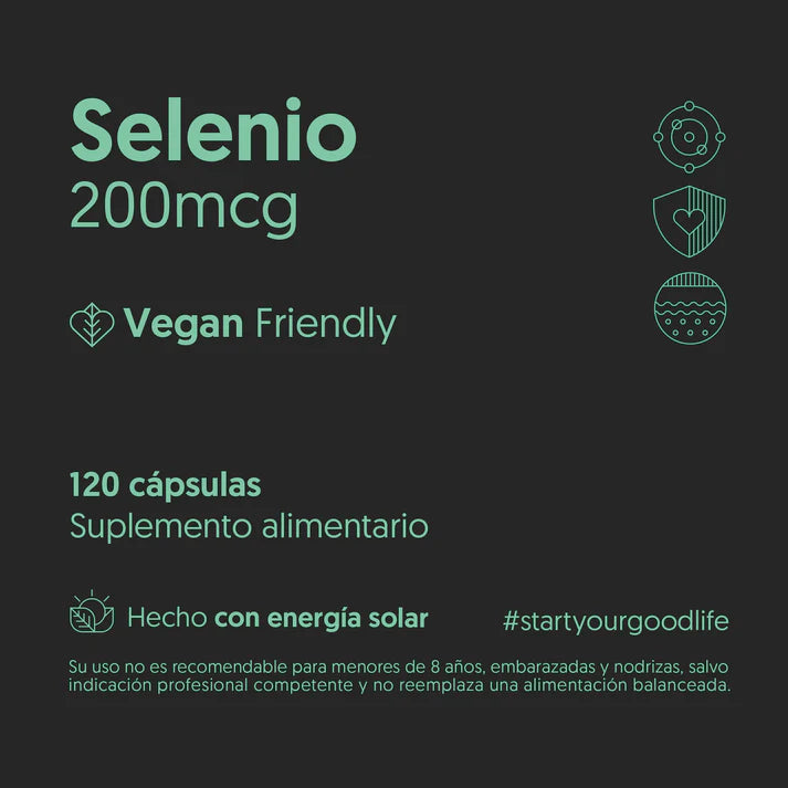 Selenio 200mcg - 120 Cápsulas