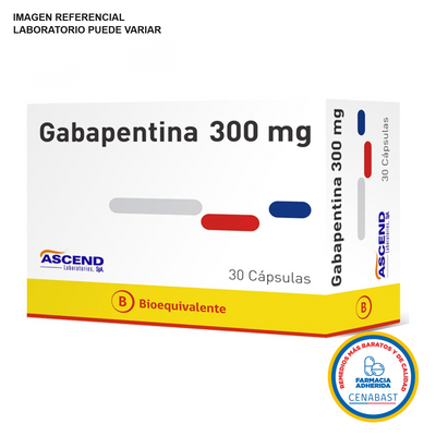 Gabapentina Cápsulas 300mg Medicamento Cenabast