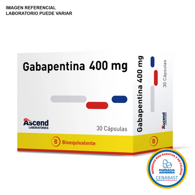 Gabapentina Cápsulas 400mg Medicamento Cenabast