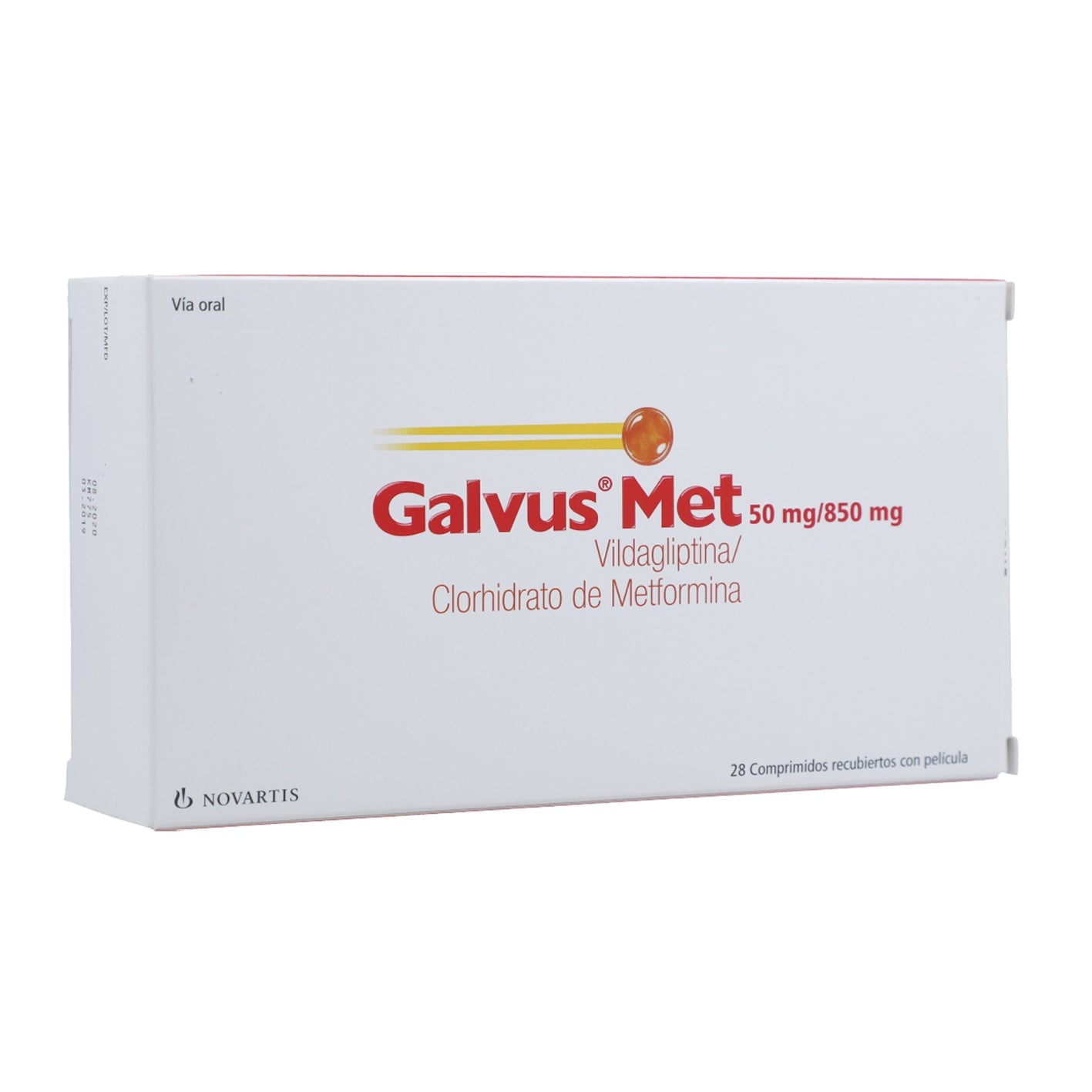 Galvus Met Comprimidos Recubiertos 50/850mg - 28 unidades