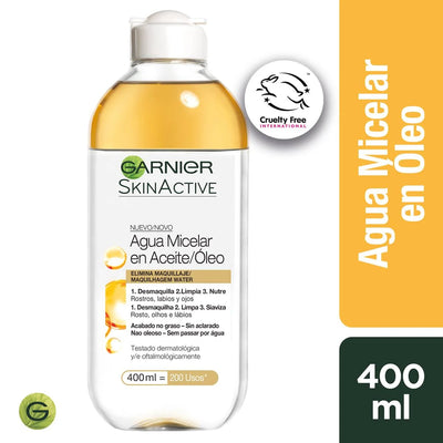 Garnier Agua Micelar Bifásica Aceite Oleo 400 ml - Farmacias Curie