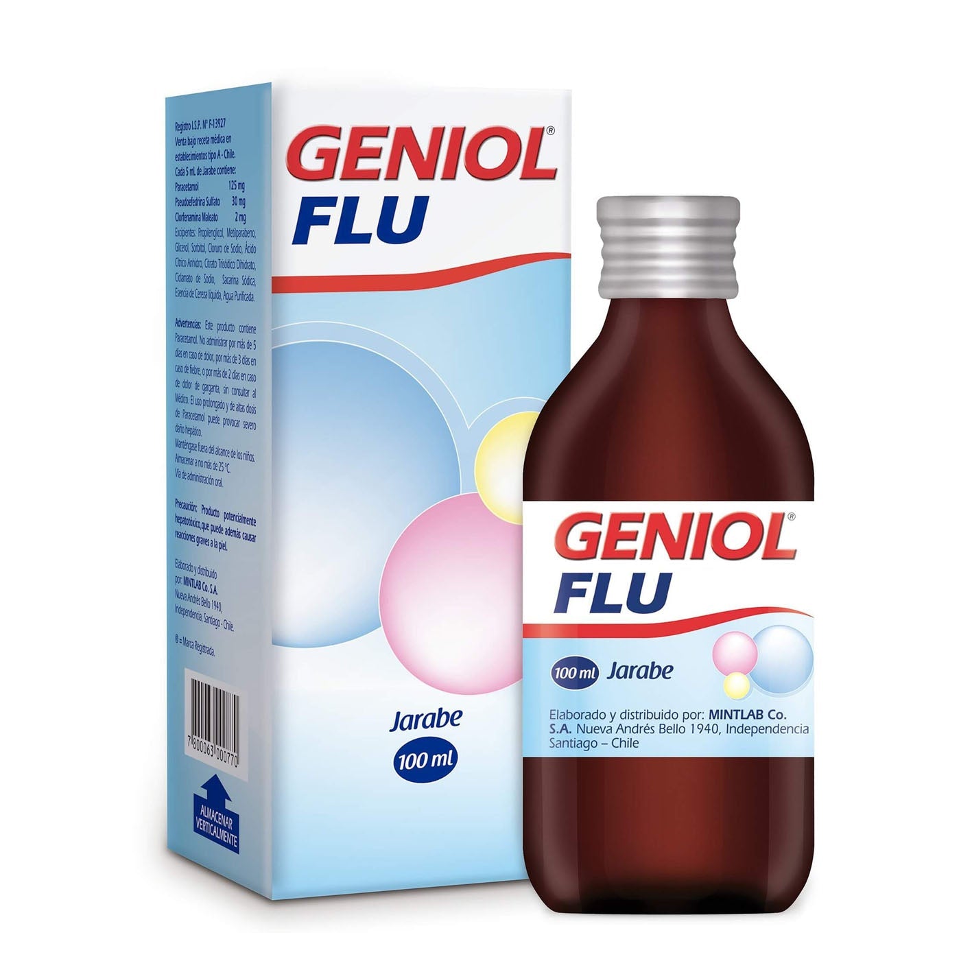 Geniol Flu Jarabe | Farmacias Curie - Envíos a todo Chile
