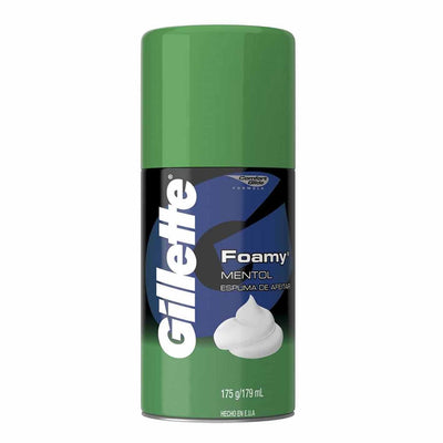 Gillette Espuma de Afeitar Foamy Mentol