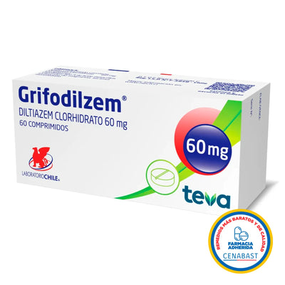 Grifodilzem 60mg - 30 comprimidos - Medicamento Cenabast