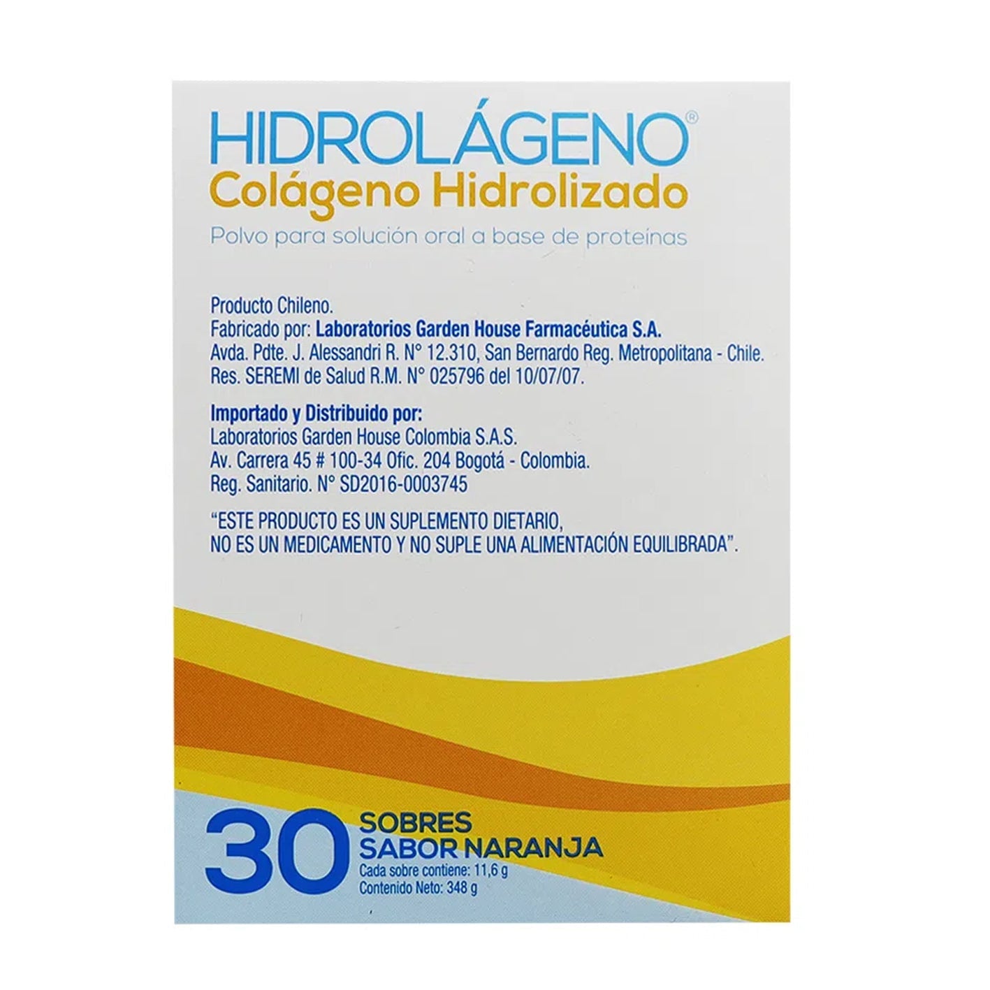 Hidrolágeno Colágeno Hidrolizado Sobres