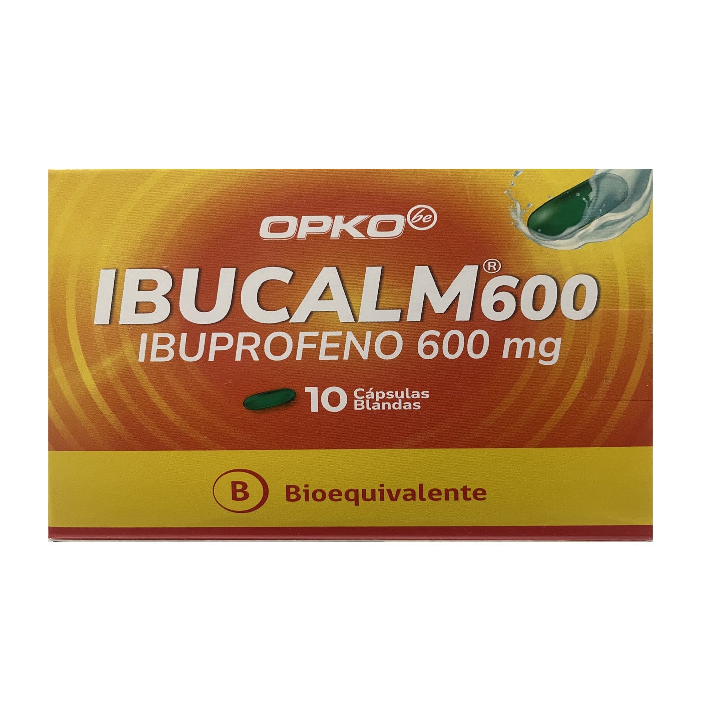 Ibucalm Cápsulas Blandas 600mg - 10 unidades - Farmacias Curie
