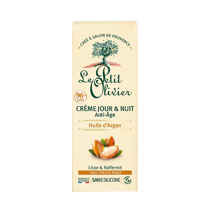 Crema Facial Antiedad Día y Noche Argán Le Petit Olivier - 50 ml
