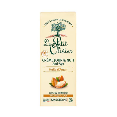 Crema Facial Antiedad Día y Noche Argán Le Petit Olivier - 50 ml