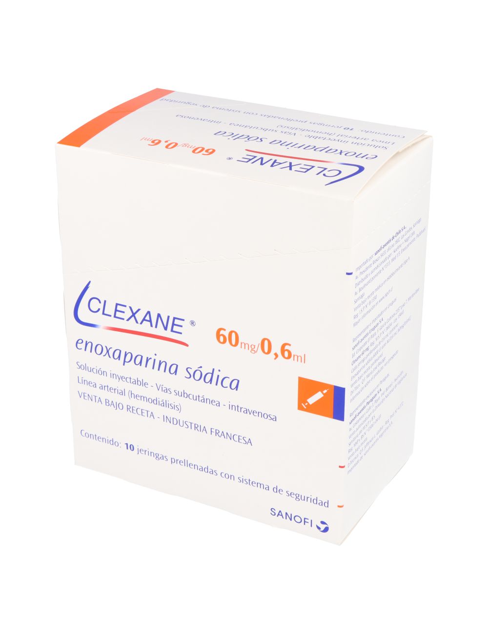 Clexane 60mg/0.6ml - 10 Jeringas Prellenadas