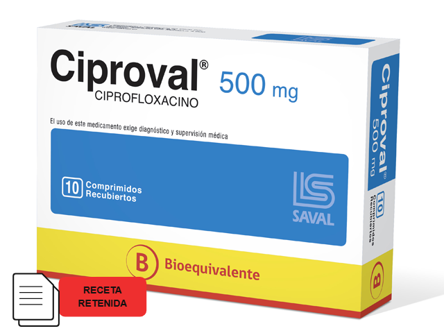 Ciprofloxacino Comprimidos recubiertos 500mg