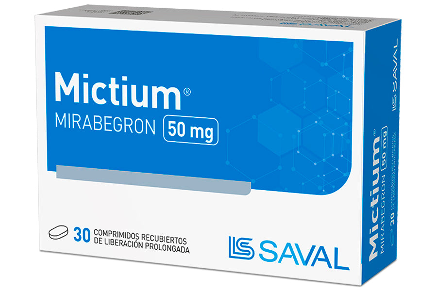 Mictium 50mg - 30 Comprimidos de Liberación Prolongada