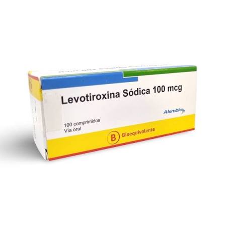 Levotiroxina 100mcg - 100 Comprimidos