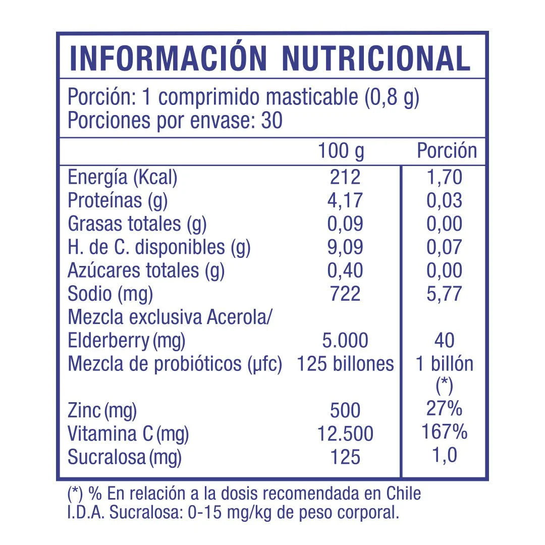 Inmuno Boost Niños - 30 Comprimdios Masticables