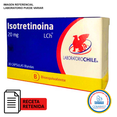 Isotretinoína 20 mg Medicamento CENABAST