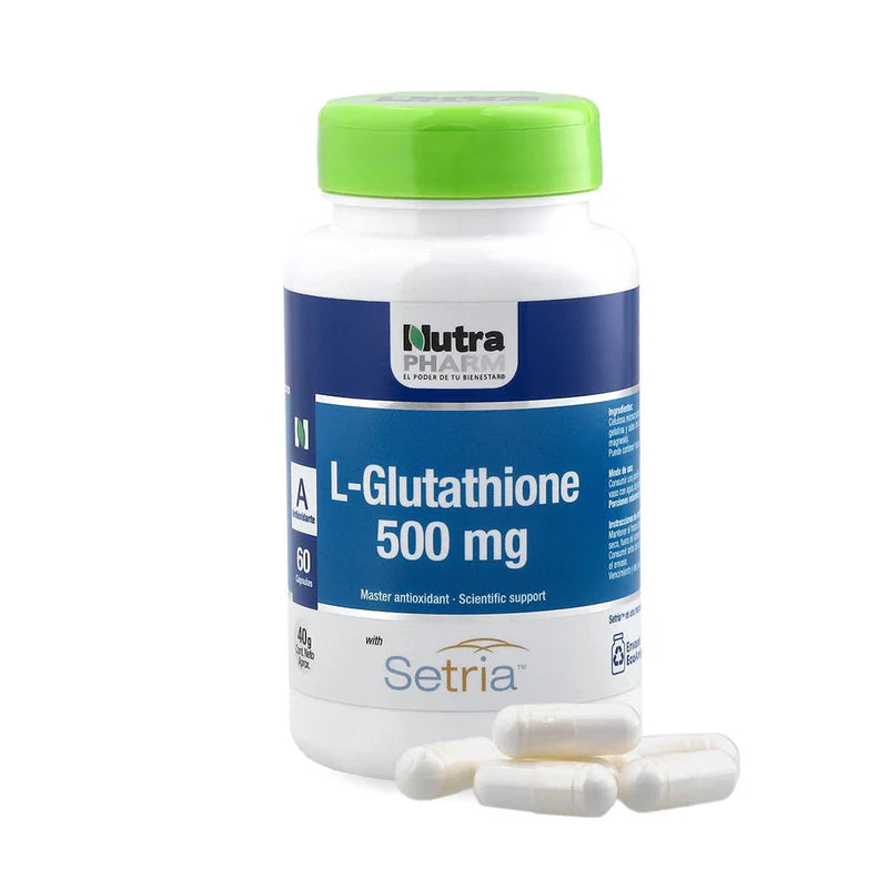 L-Glutathione 500mg - 60 Cápsulas - Farmacias Curie
