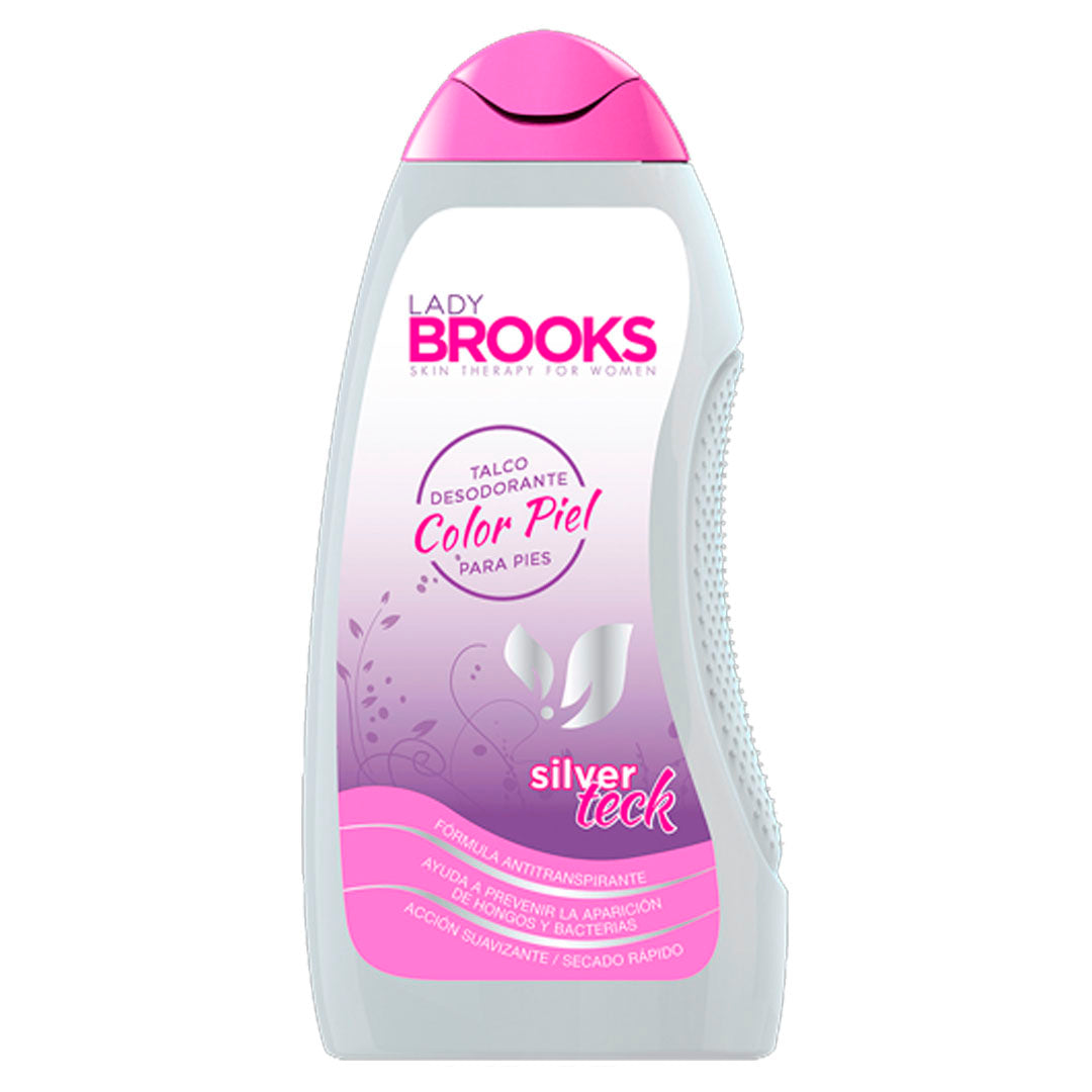 Lady Brooks Talco Polvo para Pies Color Piel