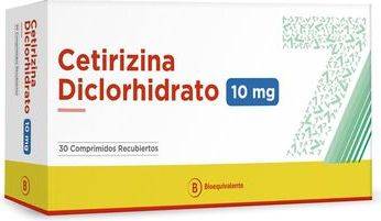 Cetirizina 10mg - 30 Comprimidos Recubiertos
