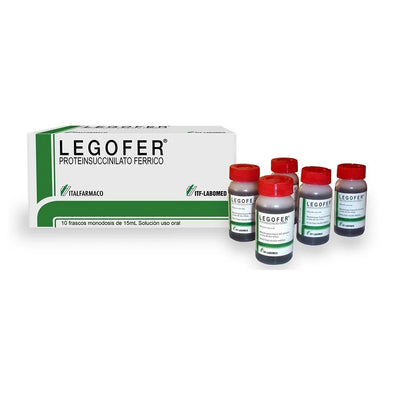 Legofer 40mg/15ml - 10 Frascos Monodosis de 15 ml