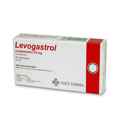 Levogastrol Comprimidos 25mg - 30 unidades
