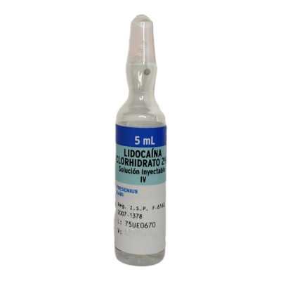 Lidocaina Inyectable 2% - Ampolla 5mL