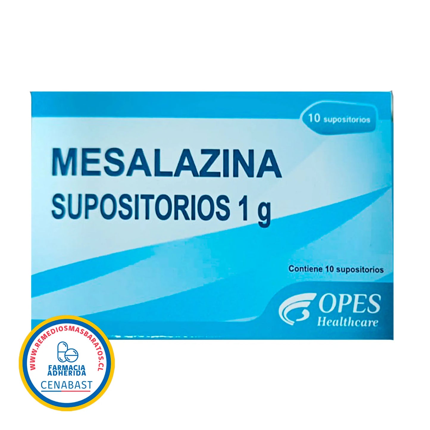 Mesalazina 1 Gramo - 10 Supositorios - Medicamento Cenabast