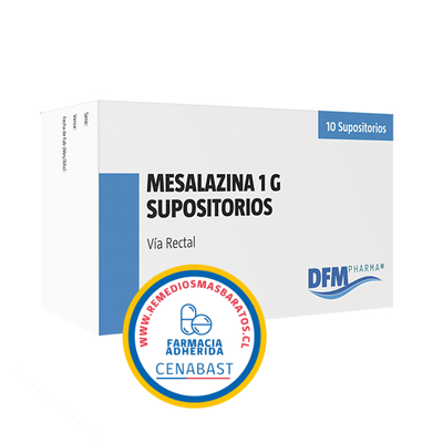 Mesalazina 1 g - 10 Supositorios - Medicamento Cenabast