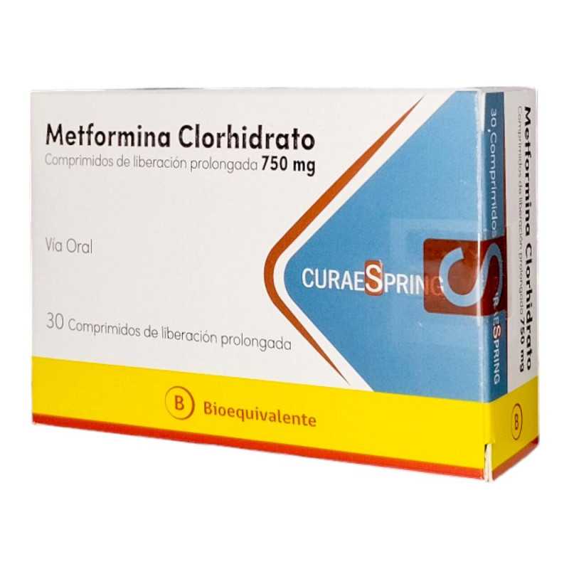 Metformina 750mg - 30 Comprimidos de Liberación Prolongada