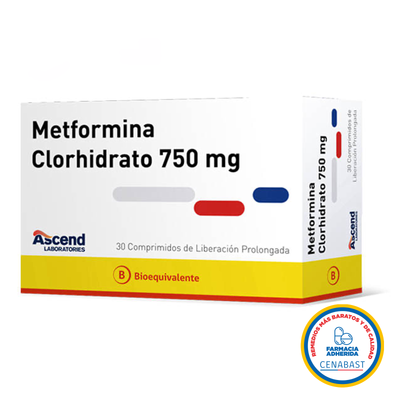 Metformina Comprimidos de Liberación Prolongada 750mg Medicamento Cenabast