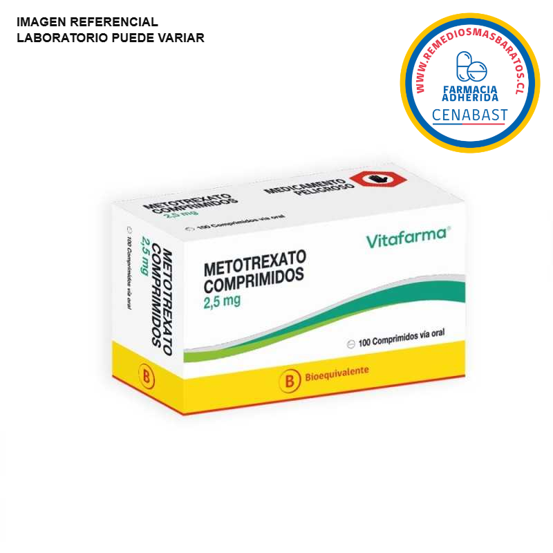 Metotrexato 2.5mg - 100 Comprimidos - Medicamento Cenabast
