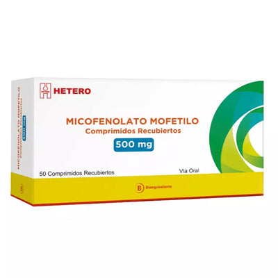 Micofenolato Comprimidos Recubiertos 500mg - Farmacias Curie