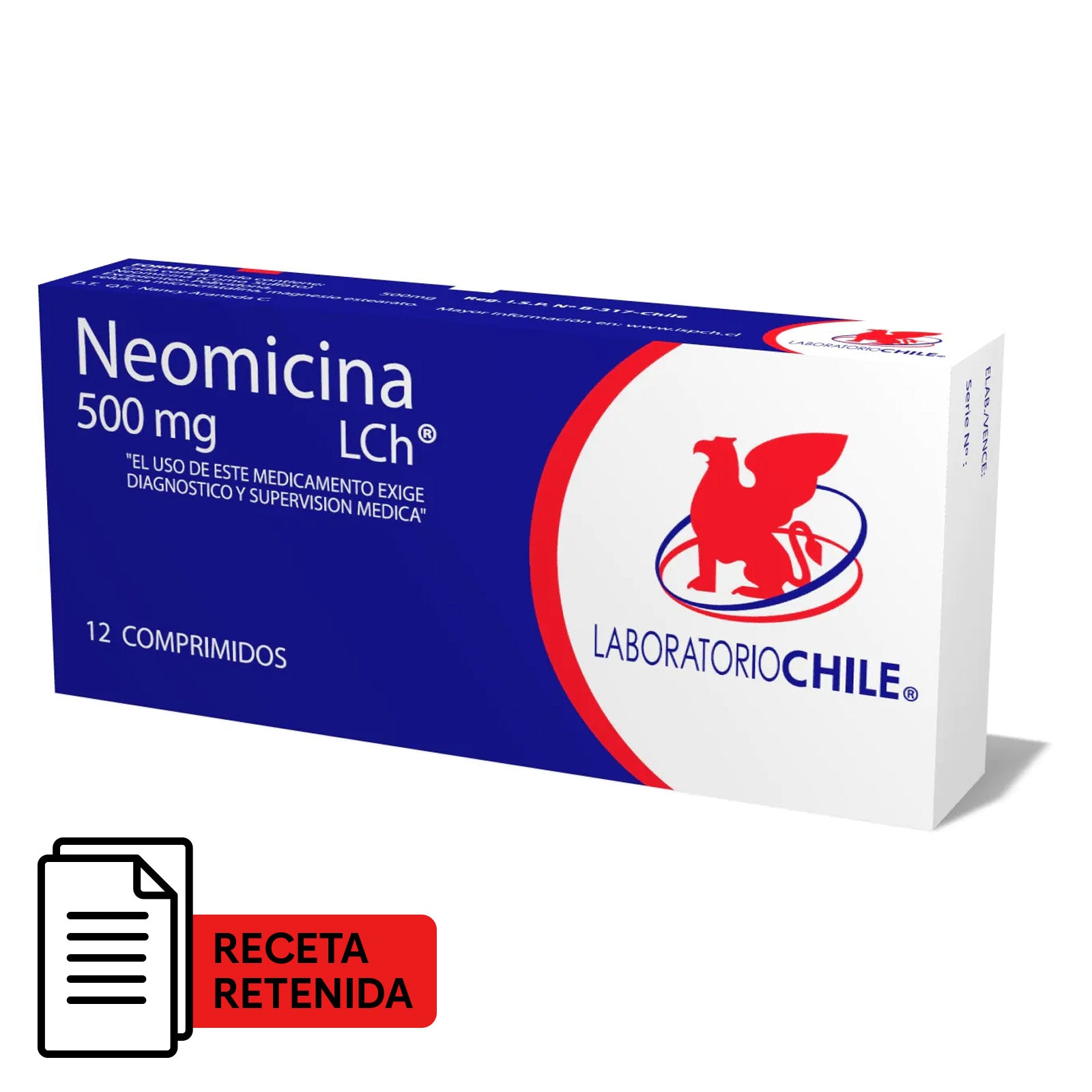 Neomicina Comprimidos 500mg - Farmacias Curie