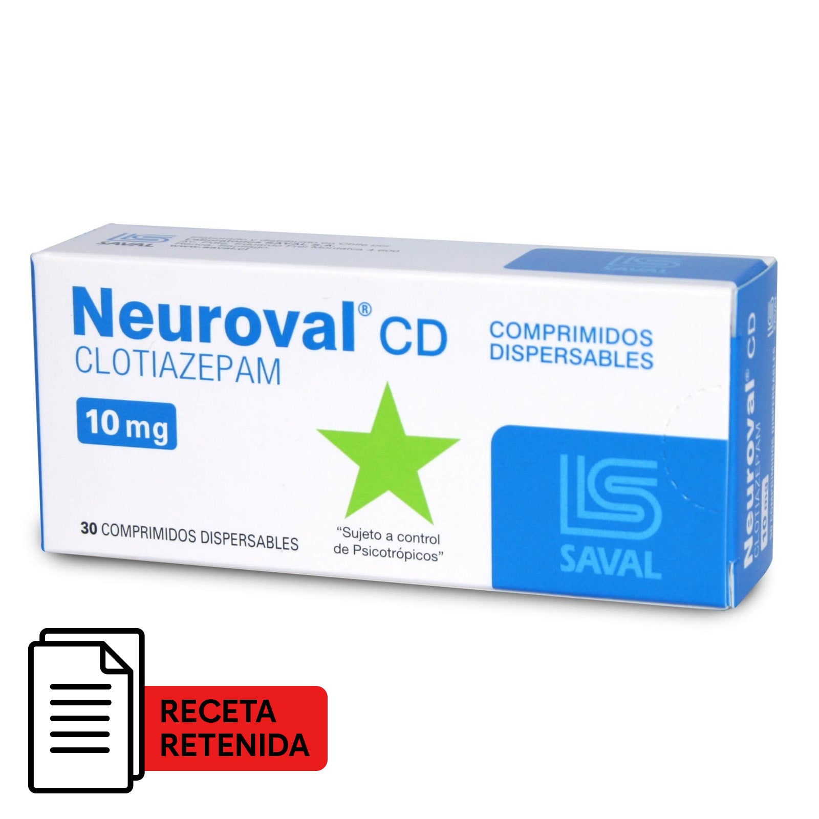 Neuroval CD Comprimidos Dispersables 10mg - Farmacias Curie