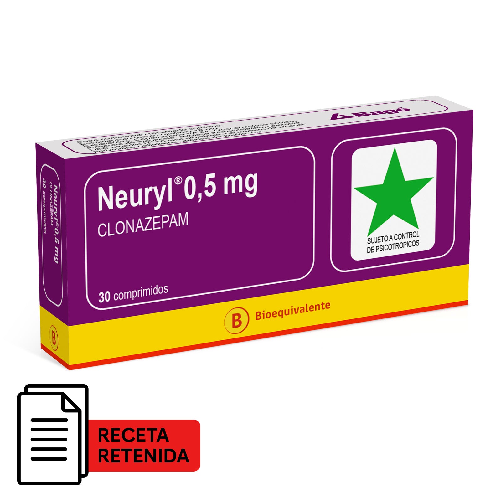 Neuryl Comprimidos 0,5mg - Farmacias Curie