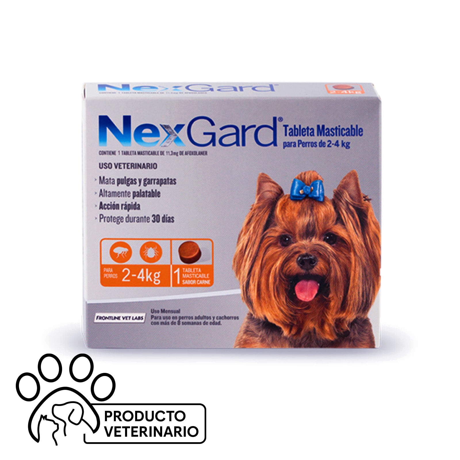 NexGard 2 - 4kg - 1 Comprimido Masticable - Farmacias Curie
